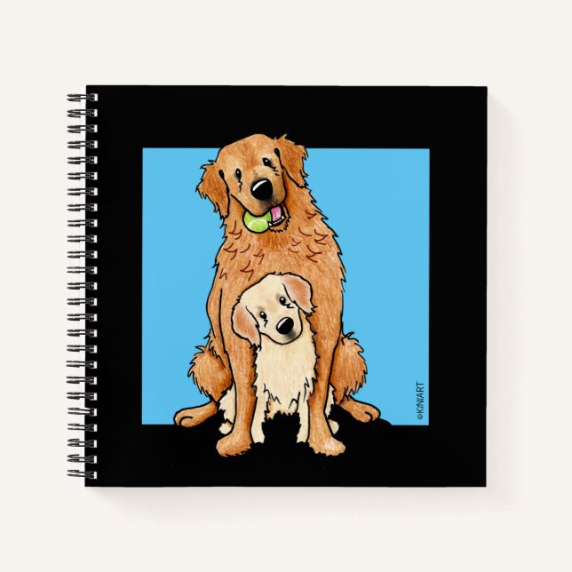 Golden Retrievers Notizbuch (Vorderseite)