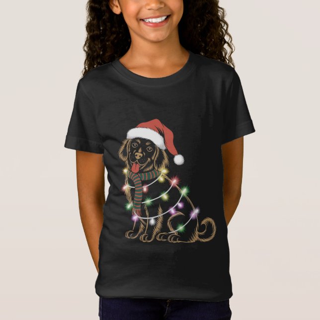 Golden Retrievers Weihnachten T-Shirt (Vorderseite)
