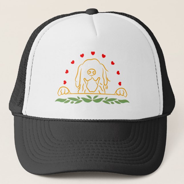 Golden Retriver Trucker Hat Truckerkappe (Vorderseite)