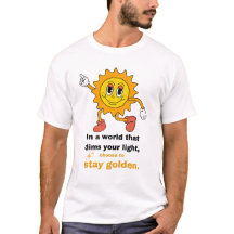 Golden Retro Sun T - Shirt bleibe