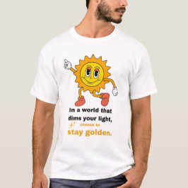 Golden Retro Sun T - Shirt bleibe