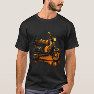 Golden Ride – Vintage-Motorrad-T-Shirt für Biker T-Shirt
