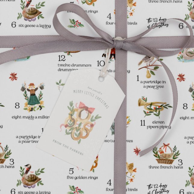 Golden Rings | 12 Day of Christmas Holiday Geschenkanhänger (Von Creator hochgeladen)