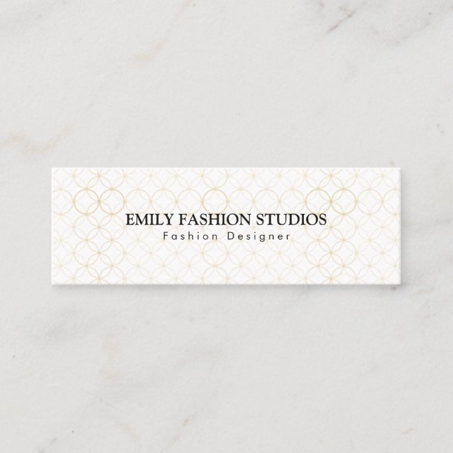 Golden Rings Mini Visitenkarte (Vorderseite)