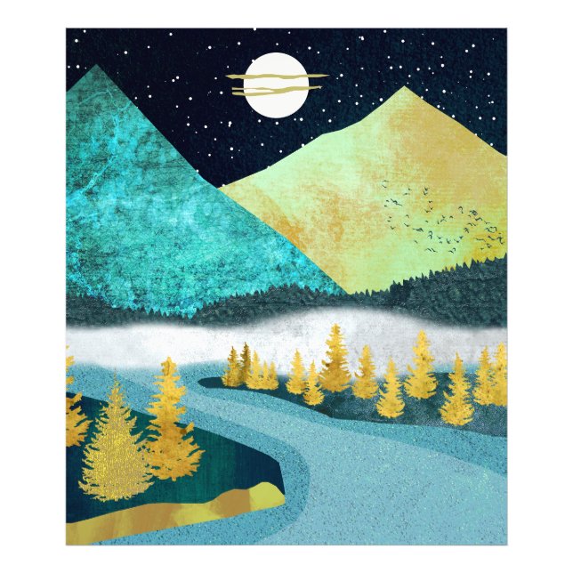 Golden River Fotodruck (Vorne)