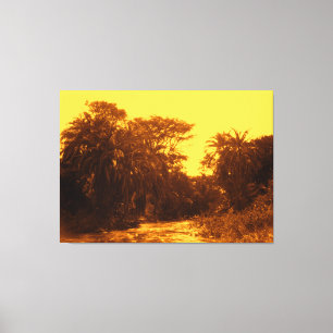Golden River Gallery Forest Vintage Leinwanddruck