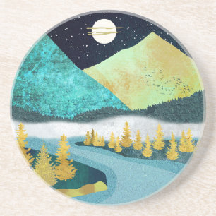 Golden River Getränkeuntersetzer