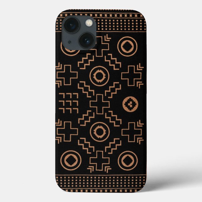 Golden Roots: Marokkanisches Schwarz & Stamm Elega Case-Mate iPhone Hülle (Rückseite)
