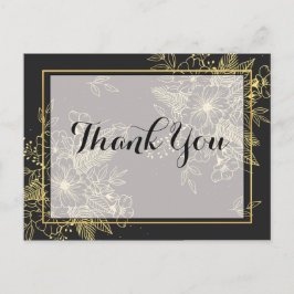 Golden Rose Danke Postkarte