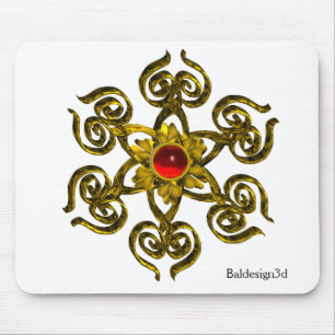 GOLDEN ROSE RUBY MOUSEPAD