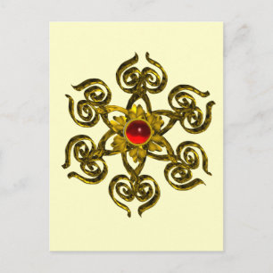GOLDEN ROSE RUBY POSTKARTE