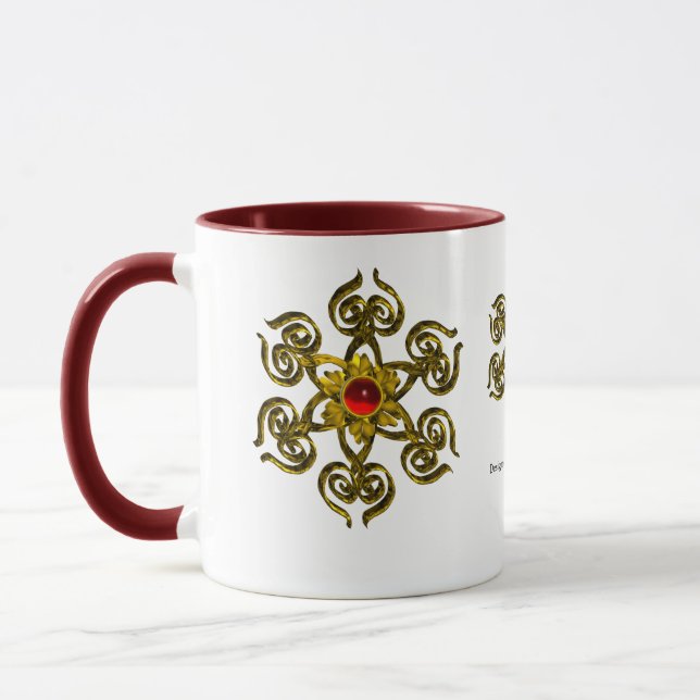 GOLDEN ROSE RUBY TASSE (Links)