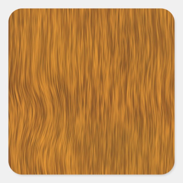 Golden Rough Holzstruktur Hintergrund Quadratischer Aufkleber (Vorderseite)