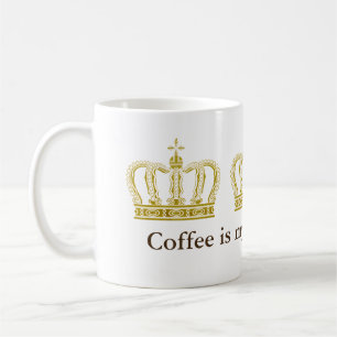Golden Royal Crown + Ihr Backgr. Ideen Tasse
