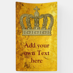 Golden Royal Crown II + your backgr & ideas Banner