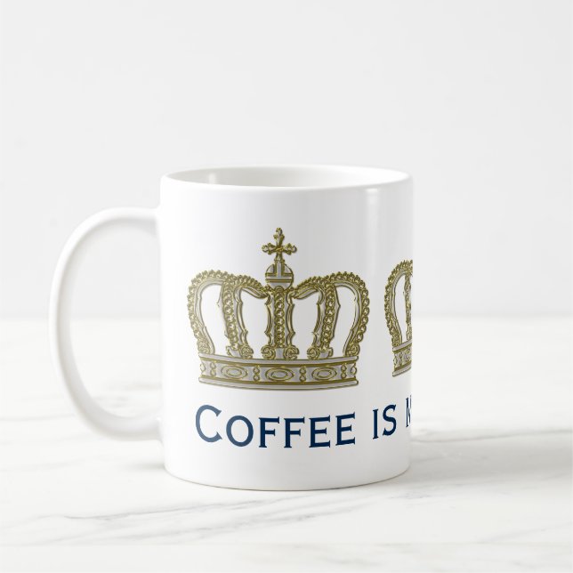 Golden Royal Crown III + Ihr Backgr. Ideen Kaffeetasse (Links)