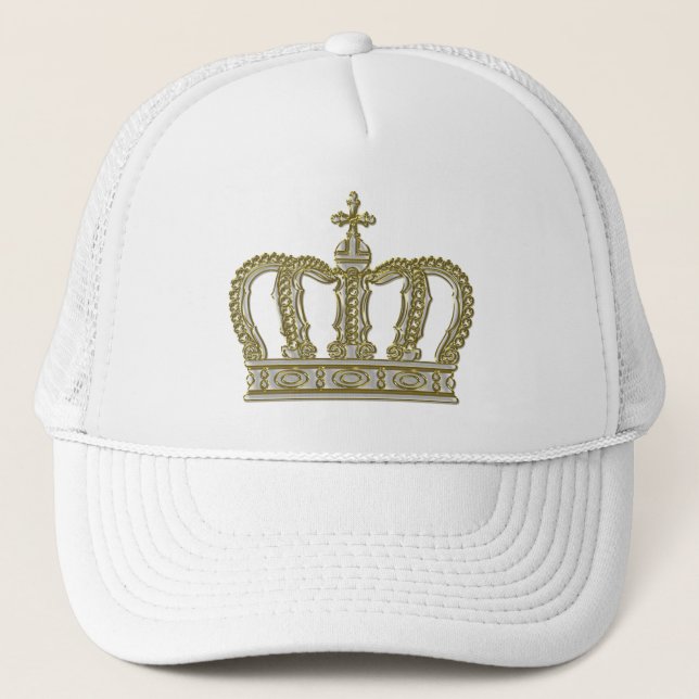 Golden Royal Crown III + Ihr Backgr. Ideen Truckerkappe (Vorderseite)