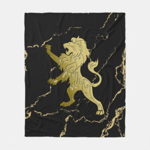 Golden Royal Lion Fleecedecke