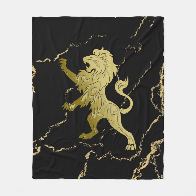 Golden Royal Lion Fleecedecke (Vorderseite)
