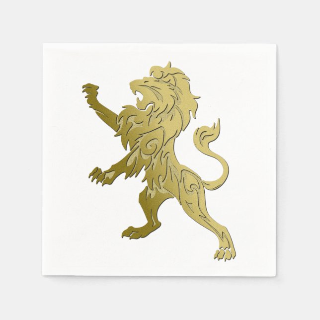 Golden Royal Lion Serviette (Vorderseite)