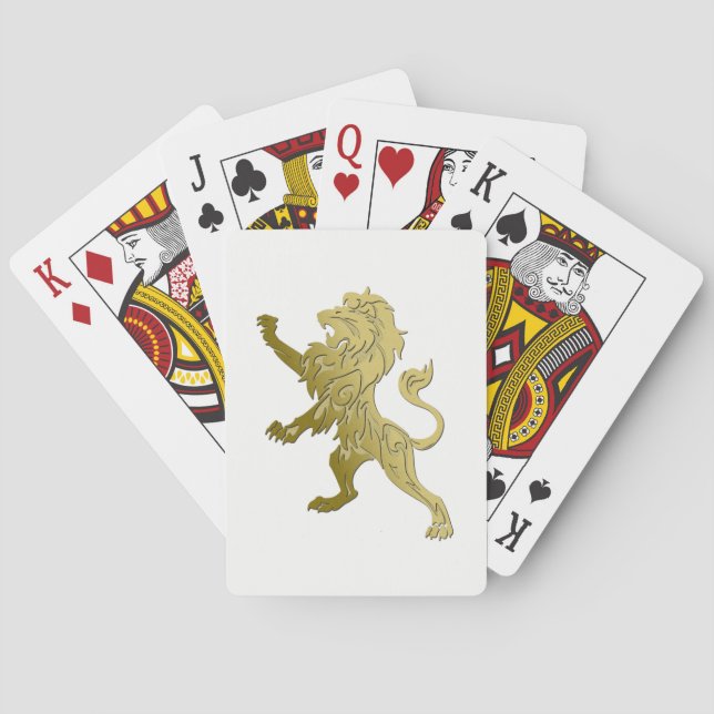 Golden Royal Lion Spielkarten (Rückseite)