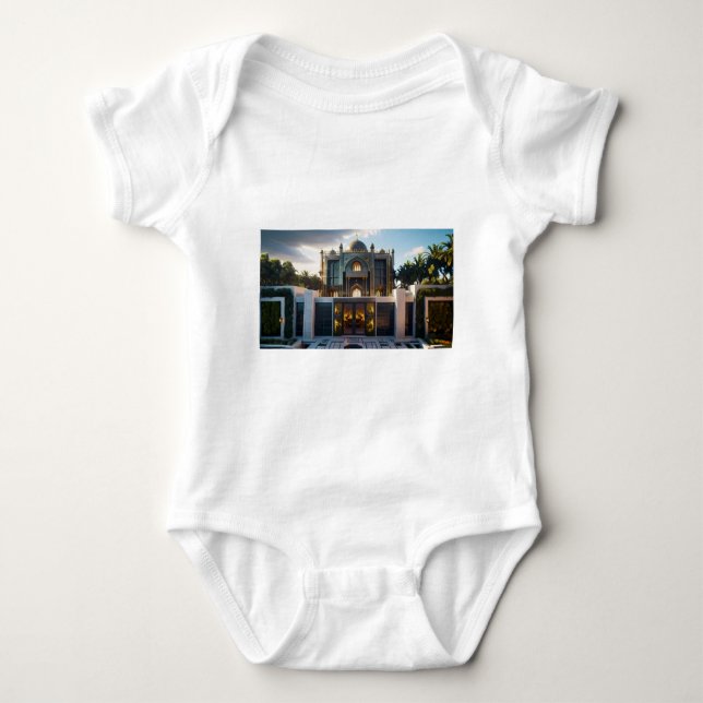Golden Royal Palace" - von der AI generierte islam Baby Strampler (Vorderseite)