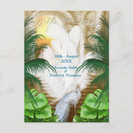 Golden Royal Peacock Tempel Ankündigungspostkarte