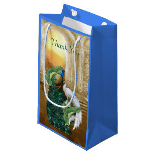 Golden Royal Peacock Tempel Kleine Geschenktüte