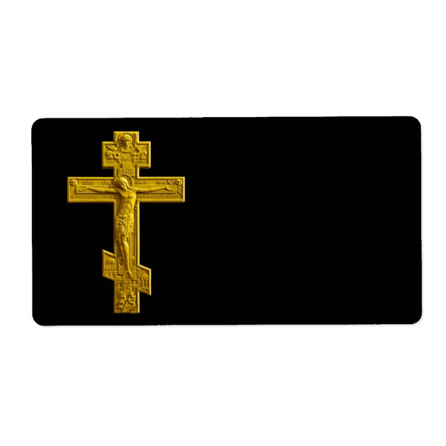Golden Russisch-Orthodoxe Kreuz (Vorne)