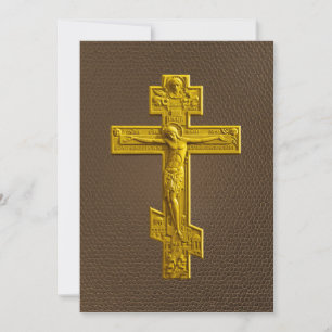 Golden Russisch-Orthodoxe Kreuz