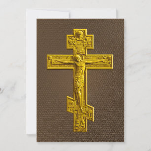 Golden Russisch-Orthodoxe Kreuz