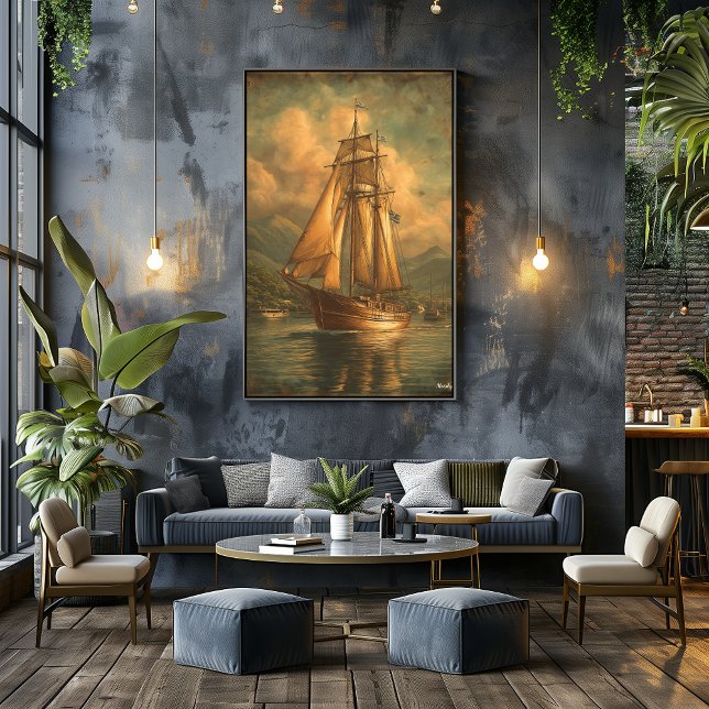 Golden Sails — Klassische Seereise Poster (Von Creator hochgeladen)