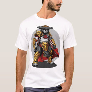 Golden Samurai Panda: Krieger der Elegance T-Shirt