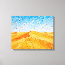 Golden Sand Dunes bei Sunset Premium Wrapped Canva Leinwanddruck