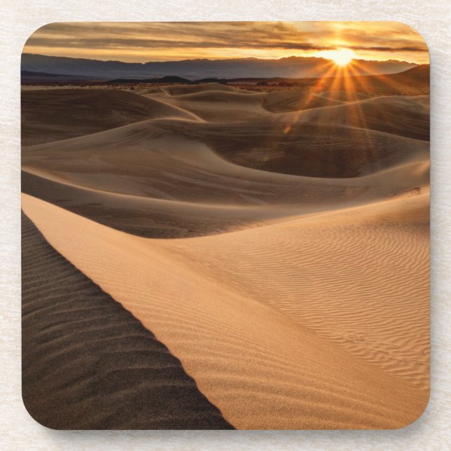 Golden Sand dunes, Death Valley, CA Untersetzer (Vorderseite)