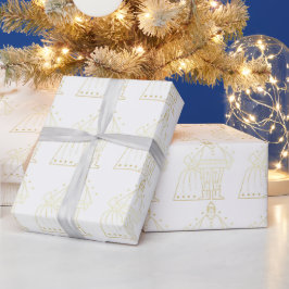 Golden Santa Geschenkpapier