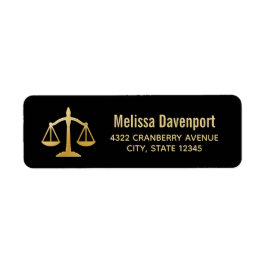 Golden Scales of Justice Theme Design