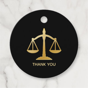 Golden Scales of Justice Theme Design Geschenkanhänger