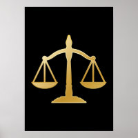 Golden Scales of Justice Theme Design