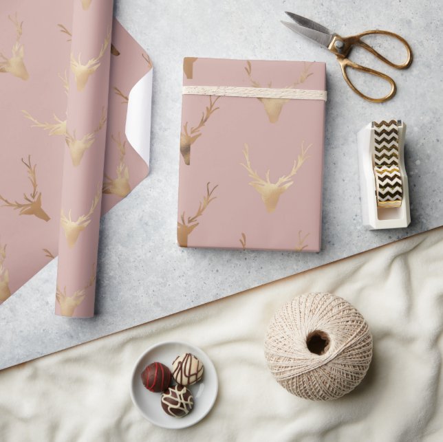 Golden Sehr geehrte Rose Geschenkpapier (Kunsthandwerk)