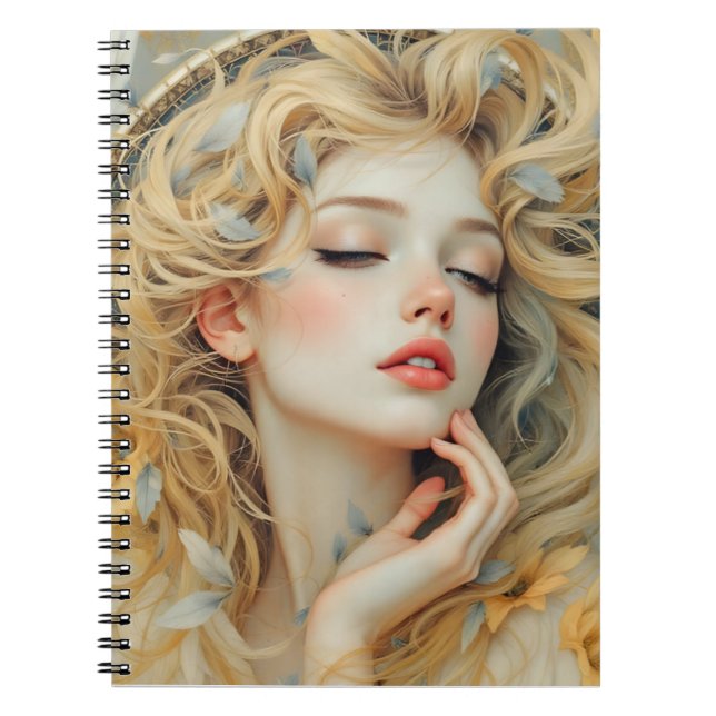 Golden Seraph - Engel aus Licht und Grace Notizblock (Vorderseite)