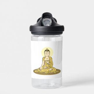 Golden Serenity Buddha Trinkflasche