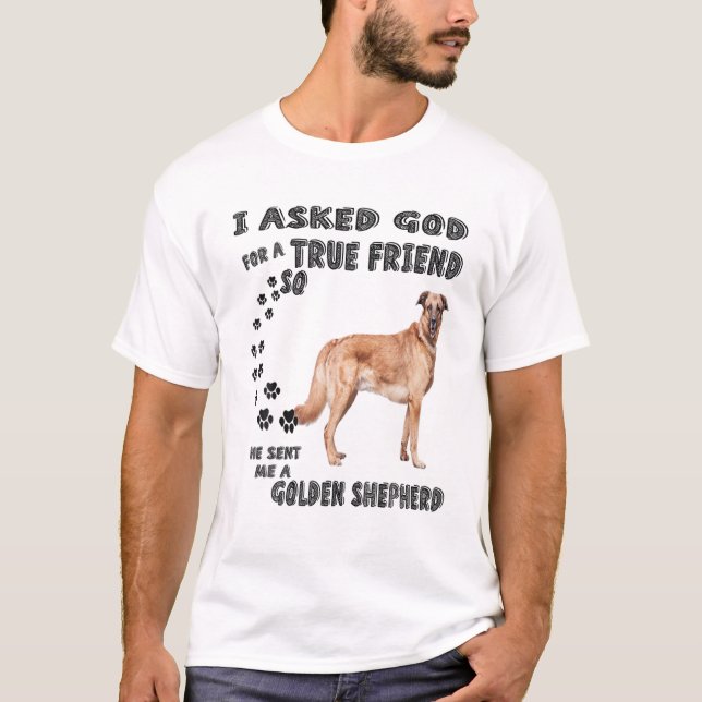 Golden Shepherd Quote Mama Vater Kostüm, deutscher T-Shirt (Vorderseite)