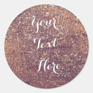 Golden Shimmer Glam Geburtstagsparty Gefallen Runder Aufkleber