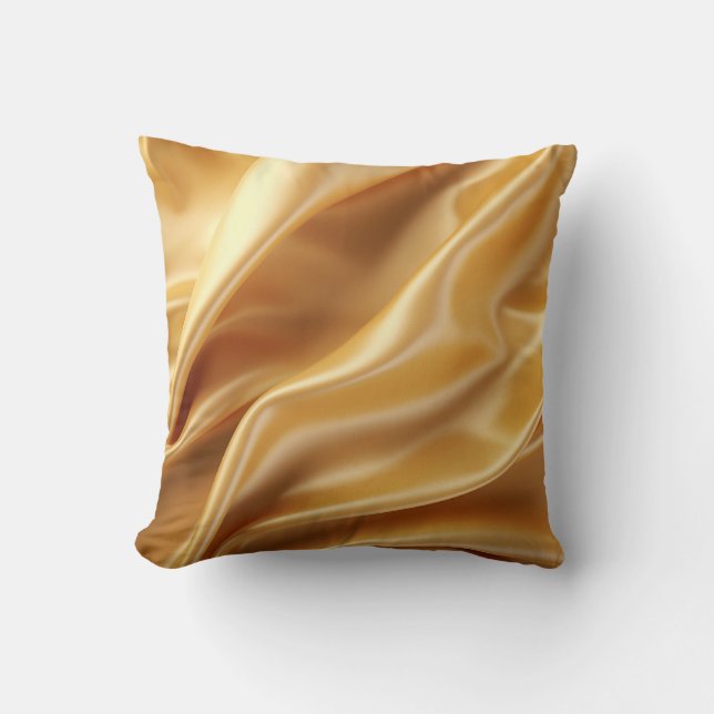 Golden Silk Elegance Pillow Kissen (Vorderseite)