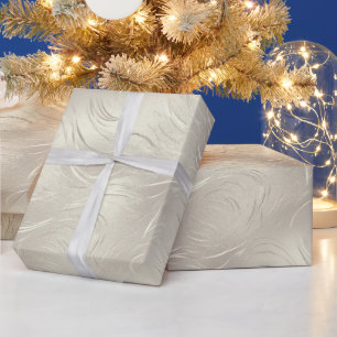 Golden Silvery Christmas Wrapping Paper Geschenkpapier
