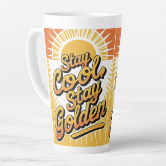 Golden Sips - "Bleibe Cool, Bleibe Golden Milchtasse