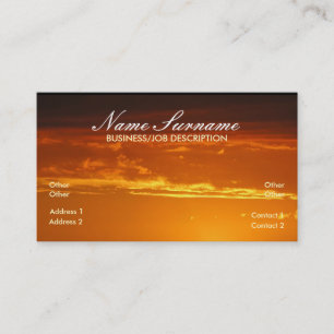Golden Skies Business Card Visitenkarte