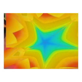 Golden Skies - Ken Gage Abstrakte Kunst Poster