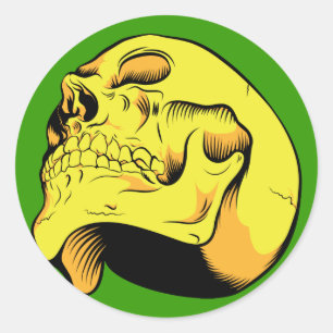 Golden Skull Sticker
